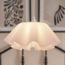ValueLights Kumo White Acrylic Ceiling Light Fitting - Size: 16 inches