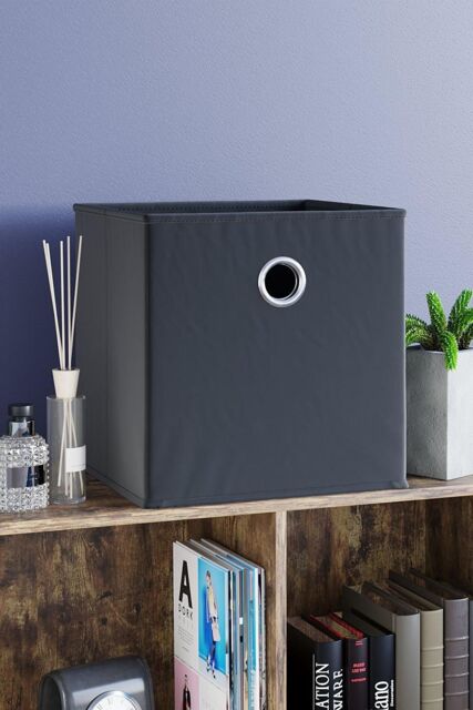 Home Discount Vida Designs Durham Cube Storage UKFR Fabric Organizer 300 x300 x280mm in Black - image 1
