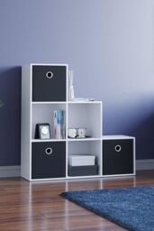 Home Discount Vida Designs Durham Cube Storage UKFR Fabric Organizer 300 x300 x280mm in Black - thumbnail 4