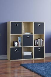 Home Discount Vida Designs Durham Cube Storage UKFR Fabric Organizer 300 x300 x280mm in Black - thumbnail 5