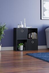 Home Discount Vida Designs Durham Cube Storage UKFR Fabric Organizer 300 x300 x280mm in Black - thumbnail 3
