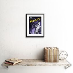 "Artery8 Wall Art Print Movie Film Mock-Up Midgies Scotland Artwork Framed 9X7 Inch in Black - Size: W7"" x H9""" - thumbnail 2