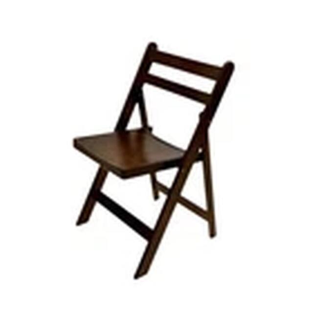 EONLION 1pcs Wooden Folding Chair, Garden Chairs, Bedroom Chair in Brown - image 1
