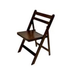 EONLION 1pcs Wooden Folding Chair, Garden Chairs, Bedroom Chair in Brown