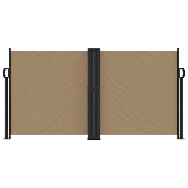 Berkfield Home Retractable Side Awning Taupe 120x1000 cm - image 1