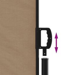 Berkfield Home Retractable Side Awning Taupe 120x1000 cm - thumbnail 6