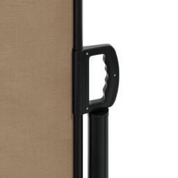 Berkfield Home Retractable Side Awning Taupe 120x1000 cm - thumbnail 8