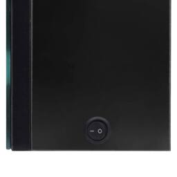 Berkfield Home LED Bathroom Mirror Cabinet Shining Black 62x14x60 cm - Size: 62 x 14 x 60 cm - thumbnail 6