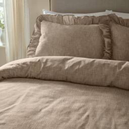 Wylder Margot 100% Cotton Duvet Cover Set in Brown - Size: Single - thumbnail 2
