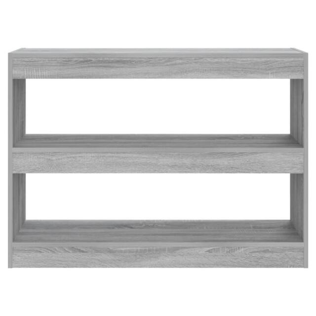 Berkfield Home Classic Book Cabinet/Room Divider Grey Sonoma 100x30x72 cm - Size: 100 x 30 x 72 cm - image 1
