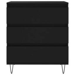 Berkfield Home Sideboard Black 60x35x70 cm Engineered Wood - Size: 60 x 35 x 70 cm - thumbnail 5