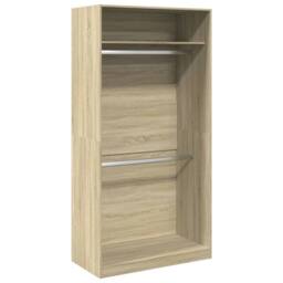 Berkfield Home Wardrobe Sonoma Oak 100x50x200 cm Engineered Wood in Light Tan - Size: 100 x 50 x 200 cm - thumbnail 1