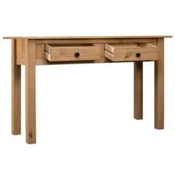 Berkfield Home Decorative Console Table 110x40x72 cm Solid Pine Wood Panama Range in Brown - Size: 110 x 40 x 72 cm