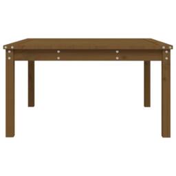 Berkfield Home Garden Table Honey Brown 82.5x82.5x45 cm Solid Wood Pine - thumbnail 6