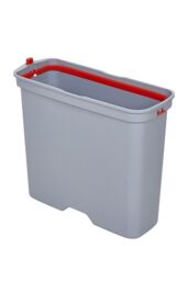 Living and Home High Foot Rubbish Bin Ventilated Trash Can with Lid & Inner Basket in White - thumbnail 5