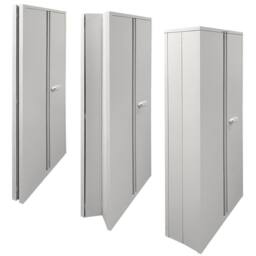 Phoenix Safe Company Stationery Cupboard in Grey with Electronic Lock, SCF1891GGE - Size: 180 cm x 100 cm - thumbnail 1