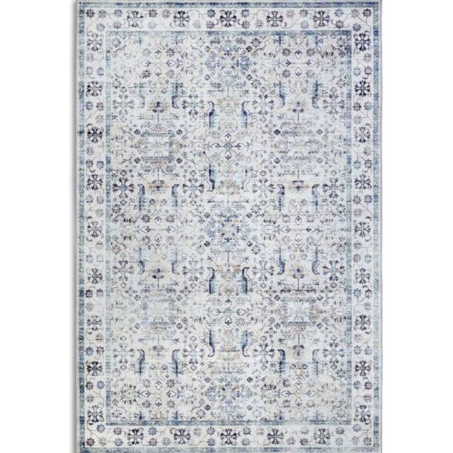 THE RUGS Saveh Shortpile Rug & Runner Oriental Style Polyester Rug in Blue - Size: 160 cm x 230 cm - image 1