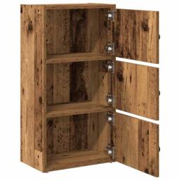 Berkfield Home Bookcase Old Wood 40x24x77 cm Engineered Wood in Brown - Size: 40 x 24 x 77 cm - thumbnail 5