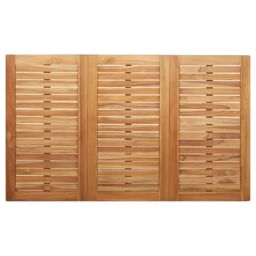 Berkfield Home Outdoor Dining Table 150x90x75 cm Solid Wood Teak in Brown - Size: 150 x 90 x 75 cm - thumbnail 7