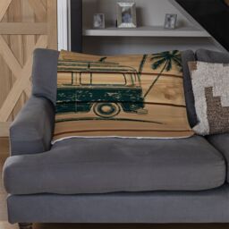 Benjamin Tate Design California Wave Patrol Blanket in Natural - Size: 120 cm x 150 cm - thumbnail 2