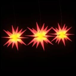 Berkfield Home Festive Christmas Lights with LEDs 3 pcs Foldable Red - thumbnail 1