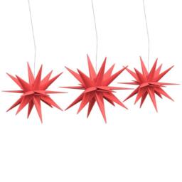 Berkfield Home Festive Christmas Lights with LEDs 3 pcs Foldable Red - thumbnail 4
