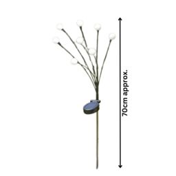 Marco Paul Solar 8 Stem Garden Stake Light - Multicoloured - thumbnail 3