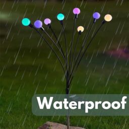 Marco Paul Solar 8 Stem Garden Stake Light - Multicoloured - thumbnail 5