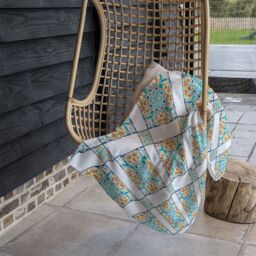 Benjamin Tate Design Colorful Textile Design Blanket in Natural - Size: 120 cm x 150 cm - thumbnail 4