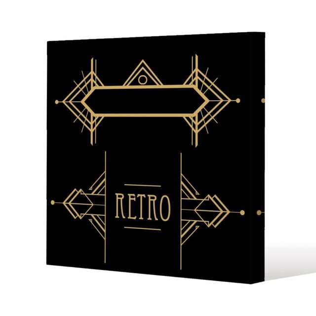 Benjamin Tate Design Art Deco Retro (Canvas Print) / 114 x 114 x 4cm in Natural - Size: 114 x 114 x 4 cm - image 1