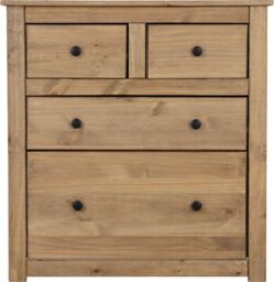 Seconique Panama 2+2 Drawer Chest in Natural - thumbnail 4