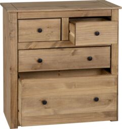 Seconique Panama 2+2 Drawer Chest in Natural - thumbnail 3