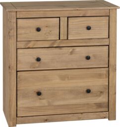 Seconique Panama 2+2 Drawer Chest in Natural - thumbnail 2