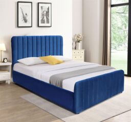 KOSY KOALA Ottoman Gas Lift Storage Bed 4ft Small Double Blue Velvet Bedroom Furniture