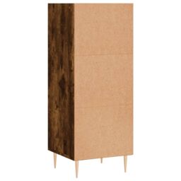 Berkfield Home Sideboard Smoked Oak 34.5x32.5x90 cm Engineered Wood in Brown - thumbnail 6