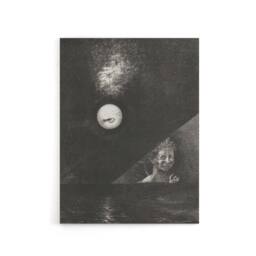 "Artery8 Angel of Certitude & Questioning Eye Redon Canvas Wall Art in Grey - Size: W18"" x H24""" - thumbnail 1