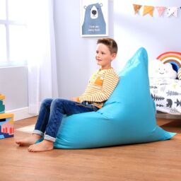 icon Kids Bazaar Bag Pink Indoor Outdoor Kids Bean Bag in Aqua - thumbnail 4