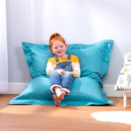 icon Kids Bazaar Bag Pink Indoor Outdoor Kids Bean Bag in Aqua - thumbnail 3