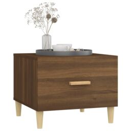 Berkfield Home Coffee Tables 2 pcs Brown Oak 50x50x40 cm Engineered Wood - Size: 50 x 50 x 40 cm - thumbnail 4