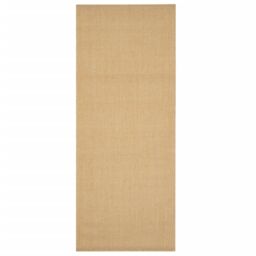 Berkfield Home Rug Natural Sisal 80x200 cm in Brown - Size: 100 cm diameter - thumbnail 2