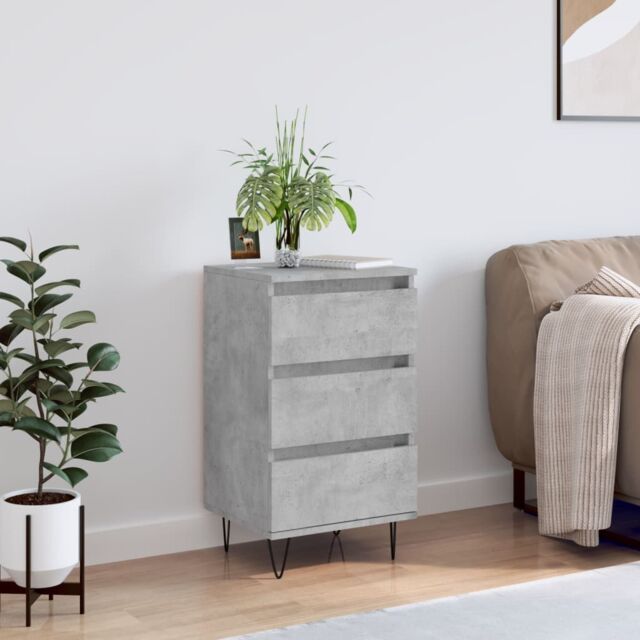 Berkfield Home Sideboard Concrete Grey 40x35x70 cm Engineered Wood - Size: 40 x 35 x 70 cm - image 1