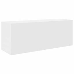 Berkfield Home Decorative Bathroom Wall Cabinet White 80x25x30 cm Engineered Wood - Size: 80 x 25 x 30 cm - thumbnail 3