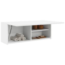 Berkfield Home Decorative Bathroom Wall Cabinet White 80x25x30 cm Engineered Wood - Size: 80 x 25 x 30 cm - thumbnail 4