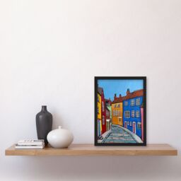 Artery8 Colourful Houses Bridlington East Yorkshire Framed Art Print - Size: A4 - thumbnail 4