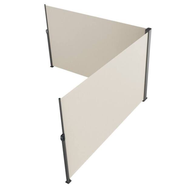 "VEVOR Beige Retractable Awning 63"" x 236"" Aluminium Outdoor Privacy Screen" - image 1