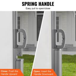"VEVOR Beige Retractable Awning 63"" x 236"" Aluminium Outdoor Privacy Screen" - thumbnail 5