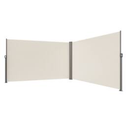"VEVOR Beige Retractable Awning 63"" x 236"" Aluminium Outdoor Privacy Screen" - thumbnail 9