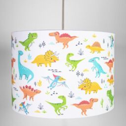 Happy Homewares Modern & Colourful Childrens Fabric Lamp Shade - thumbnail 4