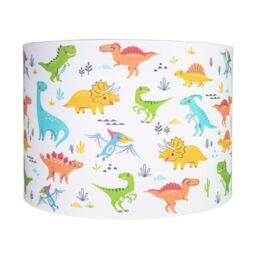 Happy Homewares Modern & Colourful Childrens Fabric Lamp Shade - thumbnail 1