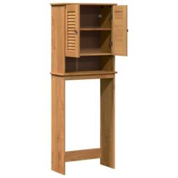 Berkfield Home Toilet Cabinet Honey brown 60 x 27 x 161 cm Solid pine wood - thumbnail 5